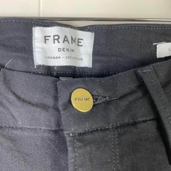 Frame Black Le Crop Mini Boot Cut‎ Jeans frayed - Picture 3 of 8